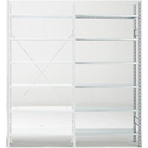 Anbauregal R 3000, 6 Böden, B 1025 mm x T 500 mm, Böden verzinkt Anbauregal R 3000, 6 Böden, B 1025 mm x T 500 mm, Böden verzinkt