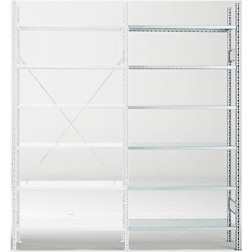 Anbauregal R 3000, 6 Böden, B 1025 mm x T 500 mm, Böden verzinkt