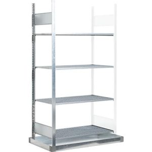 Anbauregal REG-B 1054 für Gefahrstoffregal asecos REG-B 1054, B 1010 x T 525 x H 2000 mm, mit 32 l Bodenauffangwanne und 4 Stahl-Gitterostböden Anbauregal REG-B 1054 für Gefahrstoffregal asecos REG-B 1054, B 1010 x T 525 x H 2000 mm, mit 32 l Bodenauffangwanne und 4 Stahl-Gitterostböden