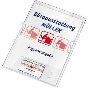 Angebotsmappe Crystal, DIN A4 Format, PP-Kunststoff, verschließbar, transparent Angebotsmappe Crystal, DIN A4 Format, PP-Kunststoff, verschließbar, transparent