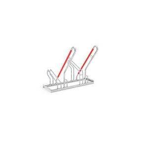 Anlehnparker WSM, 1-seitig, für Reifen bis B 55 mm, B 1000 x T 550 x H 854 mm, Stahl verzinkt, 2 Einstellplätze Anlehnparker WSM, 1-seitig, für Reifen bis B 55 mm, B 1000 x T 550 x H 854 mm, Stahl verzinkt, 2 Einstellplätze