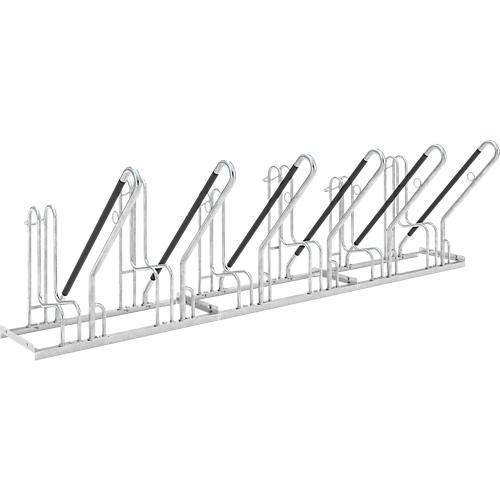 Anlehnparker WSM 4706 XBF, 1-seitig, für Reifen bis 64 mm, 6 Stellplätze, B 3000 x T 850 x H 845 mm