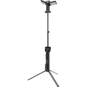 ANSMANN WL11500R Doppel-LED Baustrahler, 11.500 Lumen, 2× 36W-SMD LEDs, Akku- und Netzbetrieb, Verstellbar, Stativ und Magnetfuß, schwarz ANSMANN WL11500R Doppel-LED Baustrahler, 11.500 Lumen, 2× 36W-SMD LEDs, Akku- und Netzbetrieb, Verstellbar, Stativ und Magnetfuß, schwarz