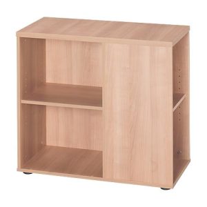 Anstellcontainer TARA, 4 offene Regalfächer, B 400 x T 800 x H 720 mm, Nussbaum-Dekor Anstellcontainer TARA, 4 offene Regalfächer, B 400 x T 800 x H 720 mm, Nussbaum-Dekor