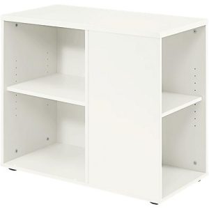 Anstellcontainer TARA, 4 offene Regalfächer, B 400 x T 800 x H 720 mm, weiß Anstellcontainer TARA, 4 offene Regalfächer, B 400 x T 800 x H 720 mm, weiß