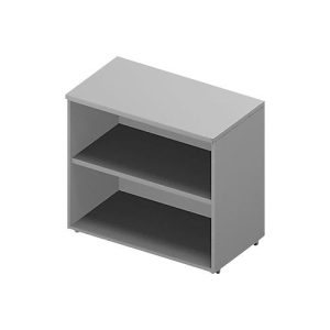 Anstellregal ARLON OFFICE, 2 offene Fächer, B 800 x T 450 x H 730 mm, lichtgrau/alufarben Anstellregal ARLON OFFICE, 2 offene Fächer, B 800 x T 450 x H 730 mm, lichtgrau/alufarben