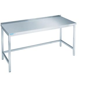 Arbeitstisch aus Edelstahl, unterfahrbar, 850 x 700 x 1400 mm Arbeitstisch aus Edelstahl, unterfahrbar, 850 x 700 x 1400 mm