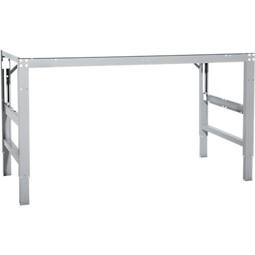 Arbeitstisch Ergo, Elektro-Hydraulik, Platte Melamin, 1500 x 800 mm, alusilber