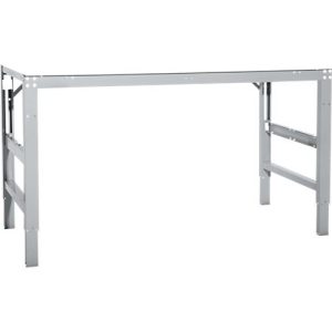 Arbeitstisch Ergo, Elektro-Hydraulik, Platte PVC Dekor, 2500 x 1000 mm, alusilber Arbeitstisch Ergo, Elektro-Hydraulik, Platte PVC Dekor, 2500 x 1000 mm, alusilber