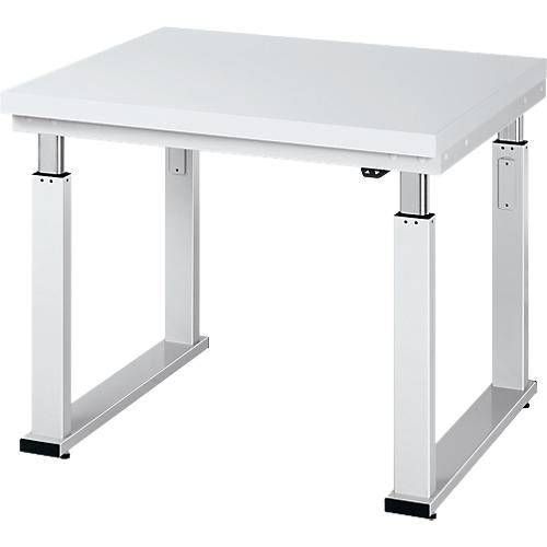 Arbeitstisch Serie adlatus 600, 1500 x 900 x 740-1140 mm, Hartlaminat-Platte