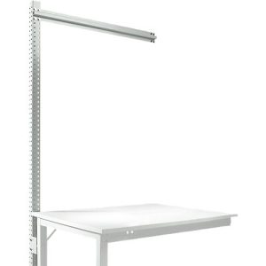 Aufbauportal, Ansatzisch SPEZIAL Arbeitstisch-/Werkbanksystem UNIVERSAL/PROFI, 1250 mm, lichtgrau