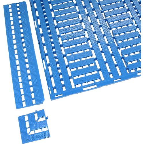 Auffahrkante, L 600 x B 120 x H 25 mm, blau