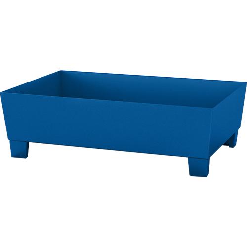 Auffangwanne ASECOS, Stahl, mit Staplerschuhen, 200 l Auffangvolumen, B 815 x T 1235 x H 350 mm, lackiert