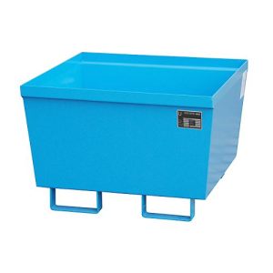 Auffangwanne BAUER AO-1, Stahl, 229 l, B 800 x T 800 x H 545 mm, blau Auffangwanne BAUER AO-1, Stahl, 229 l, B 800 x T 800 x H 545 mm, blau
