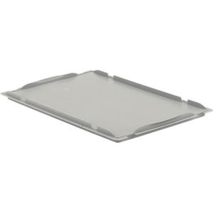 Auflagedeckel D64 für Kasten im EURO-Maß LTB/ELB, 600 x 400 mm, grau Auflagedeckel D64 für Kasten im EURO-Maß LTB/ELB, 600 x 400 mm, grau