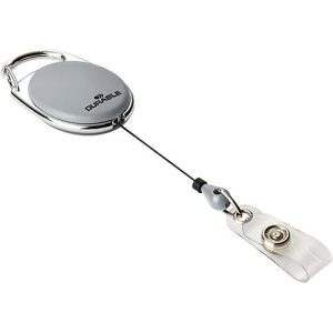 Ausweishalter Jojo Style, mit Druckknopf-Schlaufe, ohne Kartenhalter, 10 Stück, grau Ausweishalter Jojo Style, mit Druckknopf-Schlaufe, ohne Kartenhalter, 10 Stück, grau