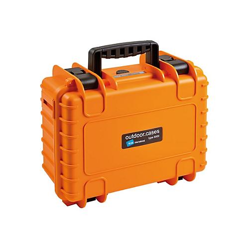 B&W outdoor.case Type 3000 - Hartschalentasche für Actionkamera / Zubehör - Polypropylen - Gelb