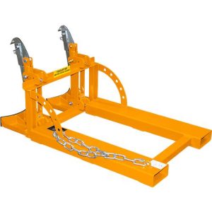 Bauer Fasslifter RS 60-II, für Stapler, 2x 60-l-Fässer, L 1050 x B 650 x H 460 mm, bis 200 kg, Stahl, Gelborange Bauer Fasslifter RS 60-II, für Stapler, 2x 60-l-Fässer, L 1050 x B 650 x H 460 mm, bis 200 kg, Stahl, Gelborange