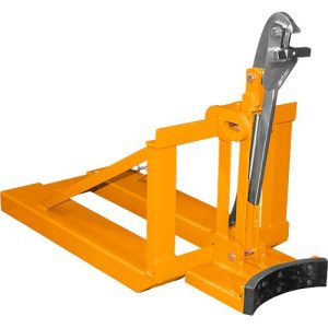 Bauer Fasslifter RS-I/91, für Stapler, 1 x 200/220-l-Fässer, L 1295 x B 585 x H 925 mm, bis 800 kg, Stahl, Gelborange Bauer Fasslifter RS-I/91, für Stapler, 1 x 200/220-l-Fässer, L 1295 x B 585 x H 925 mm, bis 800 kg, Stahl, Gelborange