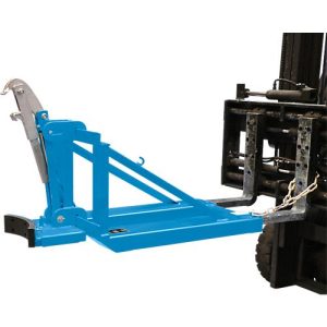 Bauer Fasslifter RS-I/D 91, für Stapler, 1 x 110 bis 200-l-Deckelfässer, L 1285 x B 585 x H 810 mm, bis 800 kg, Stahl, Lichtblau Bauer Fasslifter RS-I/D 91, für Stapler, 1 x 110 bis 200-l-Deckelfässer, L 1285 x B 585 x H 810 mm, bis 800 kg, Stahl, Lichtblau
