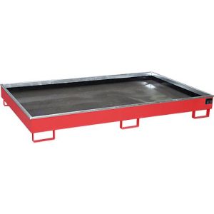 Bauer Regalwanne RW 2200-2 PE, mit PE-Einsatz, L 2165 x B 1315 x H 510 mm, feuerrot RAL 3000 Bauer Regalwanne RW 2200-2 PE, mit PE-Einsatz, L 2165 x B 1315 x H 510 mm, feuerrot RAL 3000