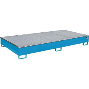 Bauer Regalwanne RW-GR 2700-2 PE, mit PE-Einsatz, mit Gitterrost, L 2665 x B 1315 x H 305 mm, lichtblau RAL 5012 Bauer Regalwanne RW-GR 2700-2 PE, mit PE-Einsatz, mit Gitterrost, L 2665 x B 1315 x H 305 mm, lichtblau RAL 5012