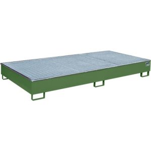 Bauer Regalwanne RW-GR 2700-2 PE, mit PE-Einsatz, mit Gitterrost, L 2665 x B 1315 x H 305 mm, resedagrün RAL 6011 Bauer Regalwanne RW-GR 2700-2 PE, mit PE-Einsatz, mit Gitterrost, L 2665 x B 1315 x H 305 mm, resedagrün RAL 6011