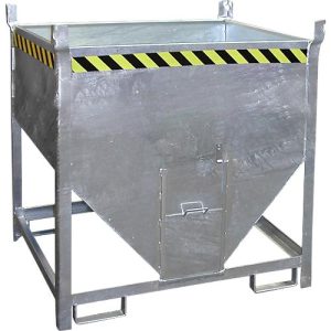 Bauer Silobehälter SGS 75, mit Schieberverschluss, L 1000 x B 1200 x H 1260 mm, 0,75 m³, bis 1000 kg, Stahl, feuerverzinkt Bauer Silobehälter SGS 75, mit Schieberverschluss, L 1000 x B 1200 x H 1260 mm, 0,75 m³, bis 1000 kg, Stahl, feuerverzinkt