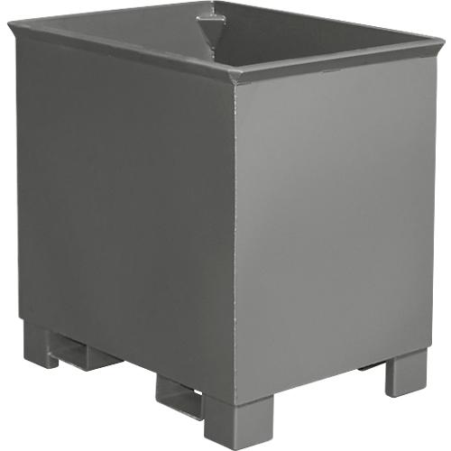 Behälter für Routenzüge Typ C 30, für Feststoffe, 3-fach stapelbar, Inhalt 0,3 m³, bis 500 kg, mausgrau RAL 7005