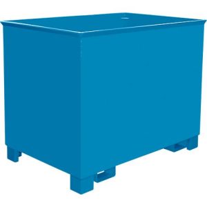 Behälter für Routenzüge Typ C 80, für Feststoffe, 3-fach stapelbar, Inhalt 0,8 m³, bis 1000 kg, lichtblau RAL 5012 Behälter für Routenzüge Typ C 80, für Feststoffe, 3-fach stapelbar, Inhalt 0,8 m³, bis 1000 kg, lichtblau RAL 5012