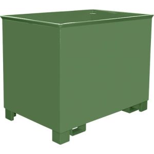 Behälter für Routenzüge Typ C 80, für Feststoffe, 3-fach stapelbar, Inhalt 0,8 m³, bis 1000 kg, resedagrün RAL 6011 Behälter für Routenzüge Typ C 80, für Feststoffe, 3-fach stapelbar, Inhalt 0,8 m³, bis 1000 kg, resedagrün RAL 6011