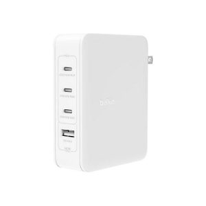 Belkin BoostCharge Pro – Netzteil – GaN-Technologie – 140 Watt – Fast Charge, Power Delivery 3.1 – 4 Ausgabeanschlussstellen (3 x USB-C, USB) Belkin BoostCharge Pro – Netzteil – GaN-Technologie – 140 Watt – Fast Charge, Power Delivery 3.1 – 4 Ausgabeanschlussstellen (3 x USB-C, USB)