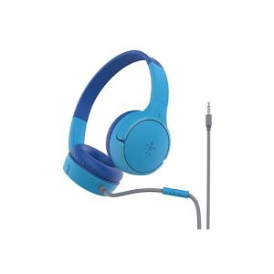 Belkin SoundForm Mini – Kopfhörer mit Mikrofon – On-Ear – kabelgebunden – 3,5 mm Stecker – Blau