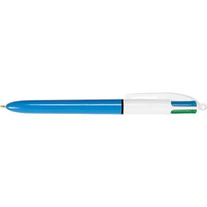 BIC Vier-Farben-Kugelschreiber, 0,4 mm, 1 Stück, schwarz/blau/rot/grün BIC Vier-Farben-Kugelschreiber, 0,4 mm, 1 Stück, schwarz/blau/rot/grün