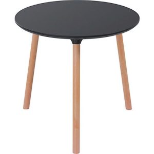 Bistrotisch Palomba, rund, 3-Fuß Gestell aus Massivholz, Ø 800 x H 750 mm, schwarz/Buche