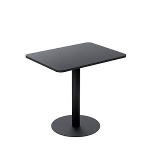 Bistrotisch Paperflow® Mezzo, melaminharzbeschichtete MDF-Platte, Stahlgestell, rechteckig B 600 x T 800 x H 750 mm, schwarz/mattschwarz Bistrotisch Paperflow® Mezzo, melaminharzbeschichtete MDF-Platte, Stahlgestell, rechteckig B 600 x T 800 x H 750 mm, schwarz/mattschwarz