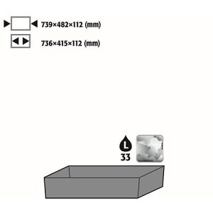 Bodenauffangwanne Stawa-R für asecos Chemikalienschränke der CS und CX Serie, Stahlblech, B 739 x T 482 x H 112 mm, 33 l Bodenauffangwanne Stawa-R für asecos Chemikalienschränke der CS und CX Serie, Stahlblech, B 739 x T 482 x H 112 mm, 33 l