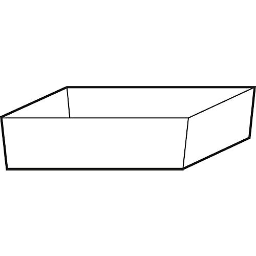 Bodenauffangwanne Stawa-R für asecos Sicherheitsschränke der Q30, Q90, S90 und K90 Serie, Edelstahl 1.4016, B 442 x T 507 x H 127 mm, 22 l