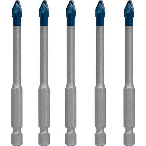 BOSCH Keramikbohrersatz Expert HardCeramic HEX-9, 6-kant, Ø 6 mm, 5-teilig, Carbide Technology
