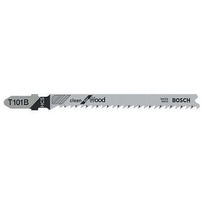 BOSCH Stichsägeblatt T 101 B, HCS, L 100 mm, Zahnteilung 2,7 mm, für Holz & Kunststoffe, 100 Stück BOSCH Stichsägeblatt T 101 B, HCS, L 100 mm, Zahnteilung 2,7 mm, für Holz & Kunststoffe, 100 Stück