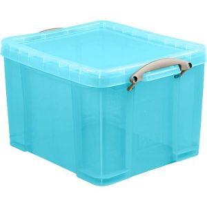 Box, Kunststoff, transparent aqua, 35 l Box, Kunststoff, transparent aqua, 35 l