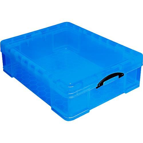 Box, Kunststoff, transparent blau, 70 l