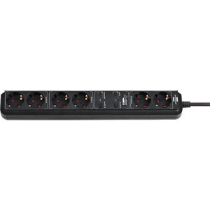 Brennenstuhl Eco-Line WiFi-Steckdosenleiste 6-fach, 2 x 2 schaltbare Steckdosen, 2 Permanent-Steckdosen, App- und Sprachsteuerung, 1,5 m Kabel, L 450 x B 50 x T 100 mm, schwarz Brennenstuhl Eco-Line WiFi-Steckdosenleiste 6-fach, 2 x 2 schaltbare Steckdosen, 2 Permanent-Steckdosen, App- und Sprachsteuerung, 1,5 m Kabel, L 450 x B 50 x T 100 mm, schwarz