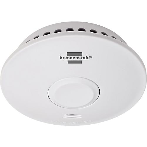 Brennenstuhl Funk-Feuermelder RM L 3101, vernetzbar, 85 dB, Q-Siegel, 100 m Reichweite, 10-Jahres-Batterie, B 115 x H 115 x T 40 mm, weiß