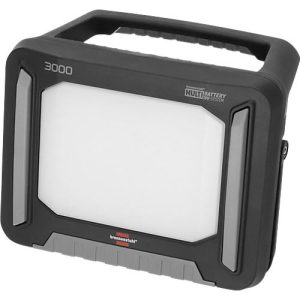 Brennenstuhl Multi Battery LED Akku Strahler 3000 MA, 3150 lm, 4 Schaltstufen, Kippschutzfunktion, mit Griff, Akku-Statusanzeige, IP65, schwarz Brennenstuhl Multi Battery LED Akku Strahler 3000 MA, 3150 lm, 4 Schaltstufen, Kippschutzfunktion, mit Griff, Akku-Statusanzeige, IP65, schwarz