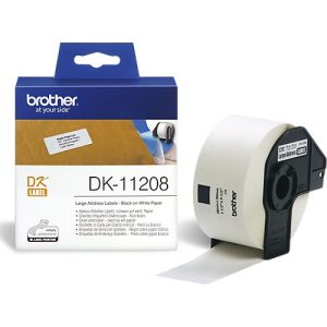 Brother Adress-Etiketten DK-11208, 38×90 mm, 400 Stück Brother Adress-Etiketten DK-11208, 38×90 mm, 400 Stück