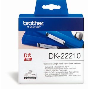BROTHER Endlos-Etikett DK-22210, 29 mm x 30,48 m, Papier weiß BROTHER Endlos-Etikett DK-22210, 29 mm x 30,48 m, Papier weiß