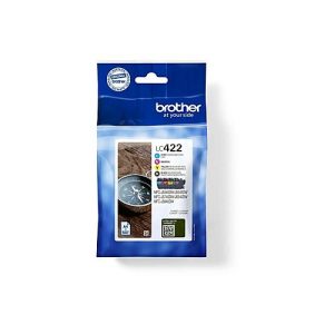 Brother LC422 Multipack – 4er-Pack – Schwarz, Gelb, Cyan, Magenta – original – Tintenpatrone Brother LC422 Multipack – 4er-Pack – Schwarz, Gelb, Cyan, Magenta – original – Tintenpatrone