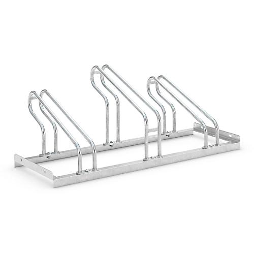 Bügelparker WSM, 1-seitig, für Reifen bis B 55 mm, B 1050 x T 538 x H 415 mm, Stahl feuerverzinkt, 3 Einstellplätze, zerlegt