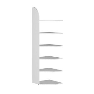 Büroregal Dante®, Eckregalfeld, H 2250 x B 600 mm, ohne Rückwand, weiß Büroregal Dante®, Eckregalfeld, H 2250 x B 600 mm, ohne Rückwand, weiß